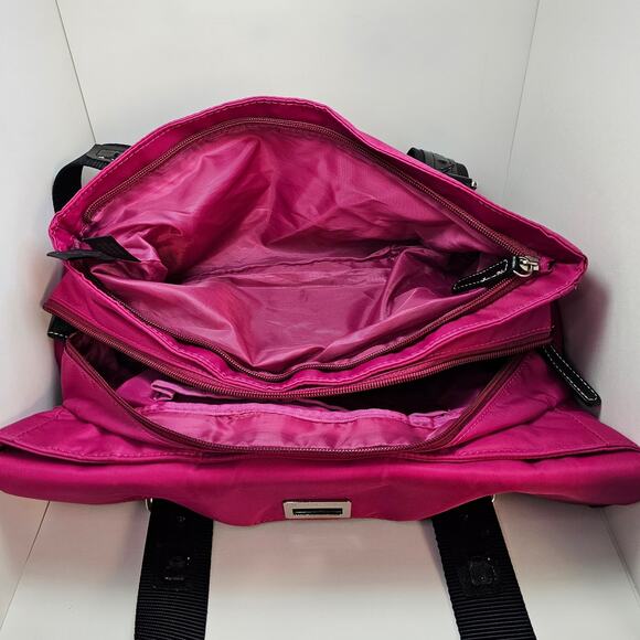 Kenneth Cole Reaction Magenta Pink Nylon Bag - Picture 13 of 16